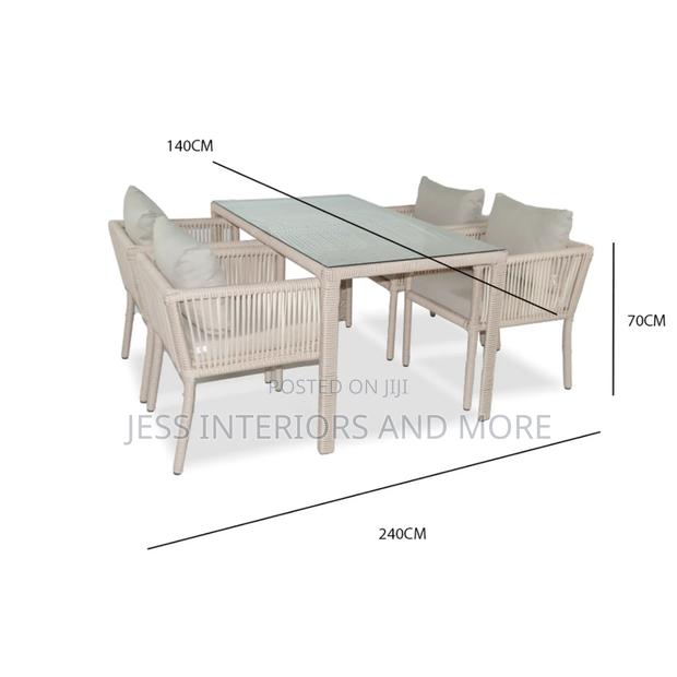 Outdoor Garden Dining Set (Available in Light Brown, Gray,Brown) · Photo 3