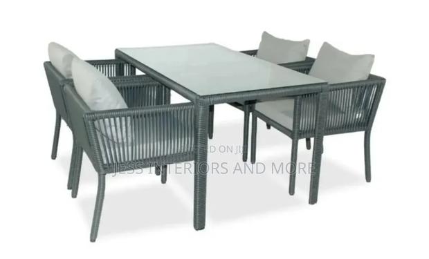 Outdoor Garden Dining Set (Available in Light Brown, Gray,Brown) · Photo 5