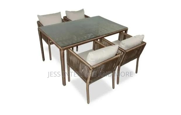 Outdoor Garden Dining Set (Available in Light Brown, Gray,Brown) · Photo 6