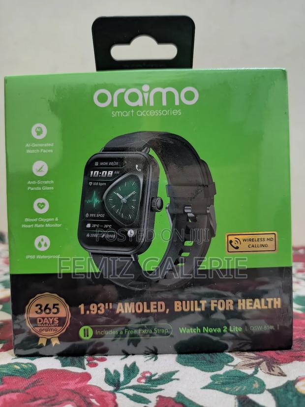 Oraimo Watch Nova 2 Lite 1.93'' Amoled Touch Color Screen Smart Watch · Photo 1