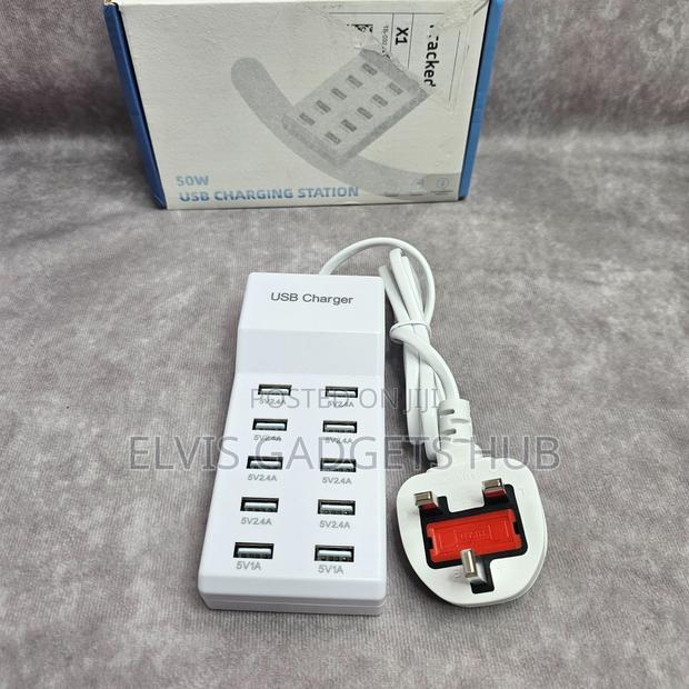 50w Multi 10 Port Usb Travel Charger · Photo 4