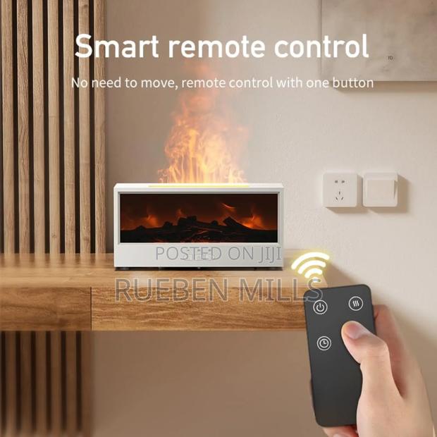 New White A4 Flame Aromatherapy Essential Oil Diffuser Machine · Photo 3