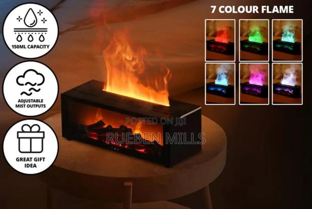 7-Colour Tabletop Flame Essential Oil Aroma Diffuser Humidifier · Photo 2