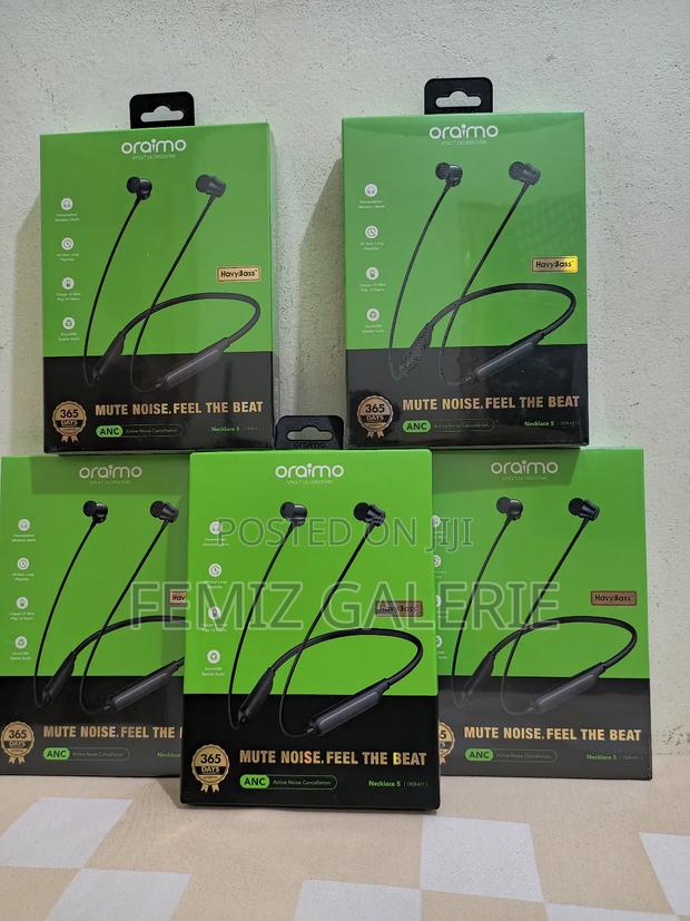 Oraimo Necklace 5 30db Noise Cancellation Call Vibration Earphones · Photo 1