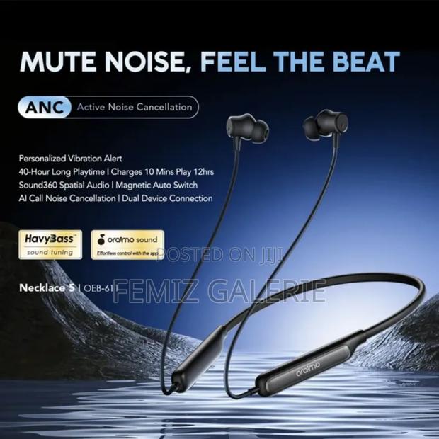 Oraimo Necklace 5 30db Noise Cancellation Call Vibration Earphones · Photo 2
