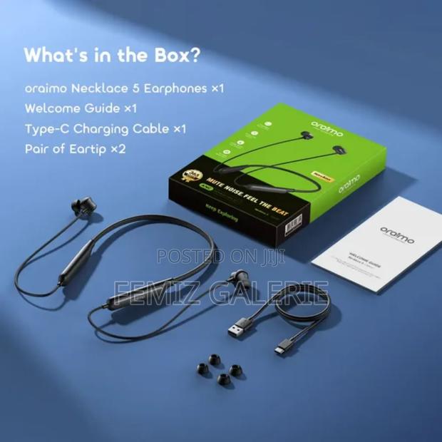 Oraimo Necklace 5 30db Noise Cancellation Call Vibration Earphones · Photo 6