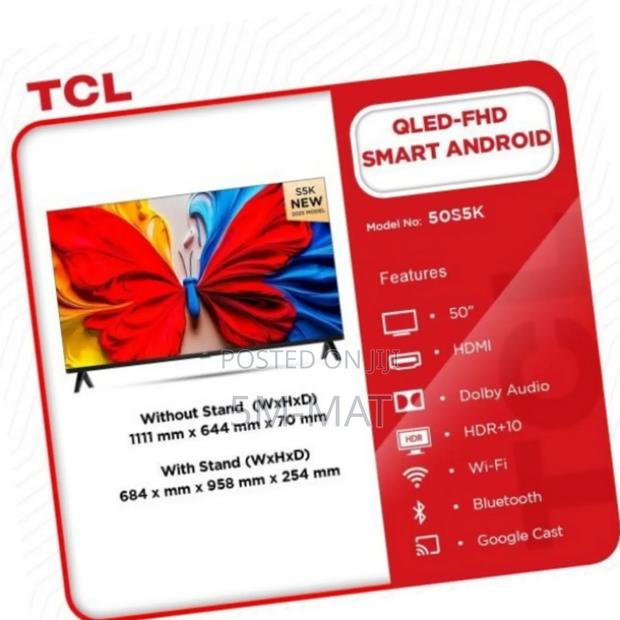 TCL 43′′ Qled FHD Smart Android Tv 43s5k · Photo 2