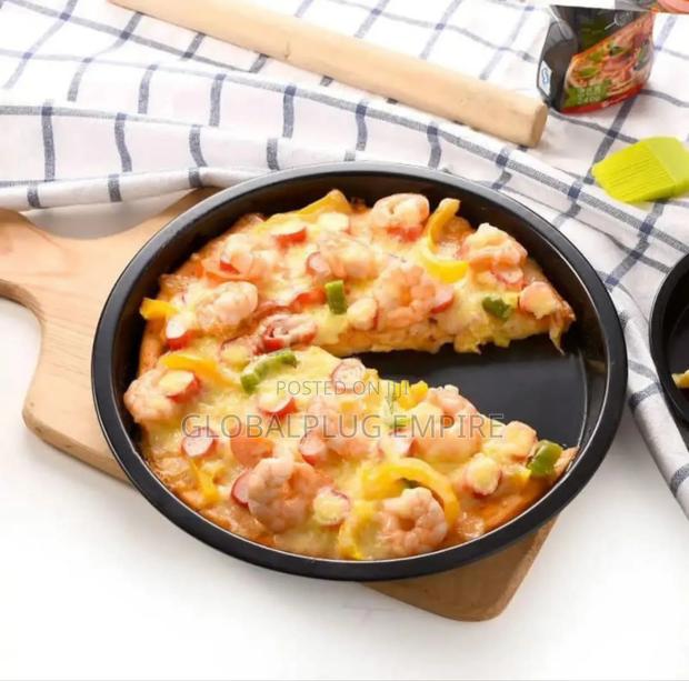 7 Inch Pizza Pan Of 3 Stainless Steel Pizza Plates Non Stick Bakeware · Photo 3