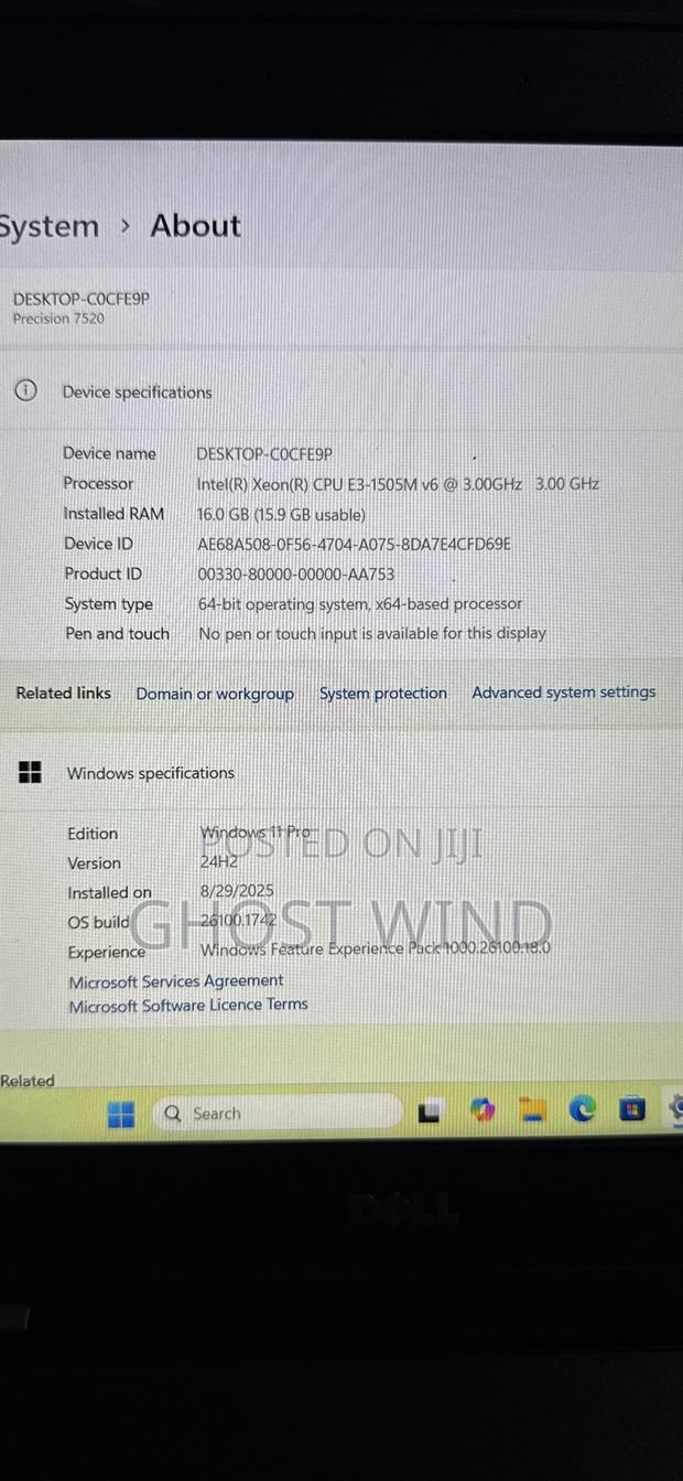 Laptop Dell Precision 15 7520 16GB Intel Xeon SSD 512GB · Photo 4