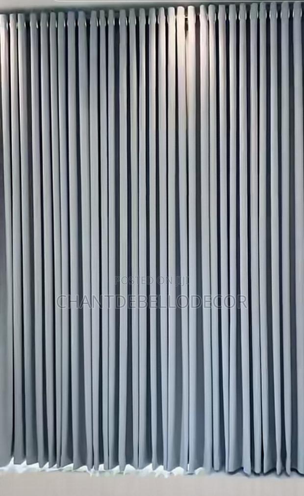 Light Grey Sunblock Curtains 300ghc 2 In 1 Without Voile · Photo 3