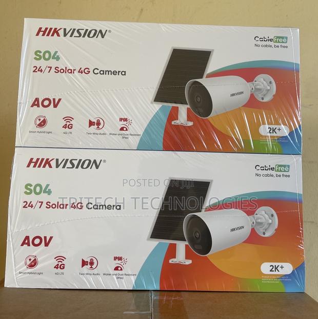 Hikvision 4g 4mp Solar Camera 24/7 (New)Ds-2cfs04/4g · Photo 1