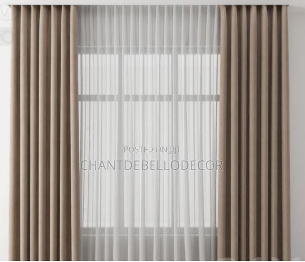 Thick Ringed Blackout Curtains 300ghc For A Pair ( Without Voile ) · Photo 2