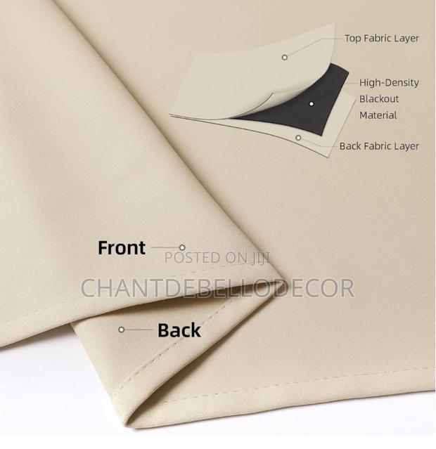 Thick Ringed Blackout Curtains 300ghc For A Pair ( Without Voile ) · Photo 5