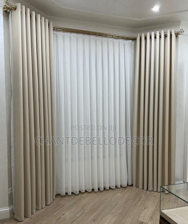 Blackout Curtains For Living Room And Bedroom 300ghc A Pair (No Voile) · Photo 1