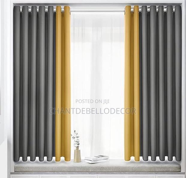 Luxury Blackout Curtains 300ghc A Pair For Each Color ( Without Voile) · Photo 1