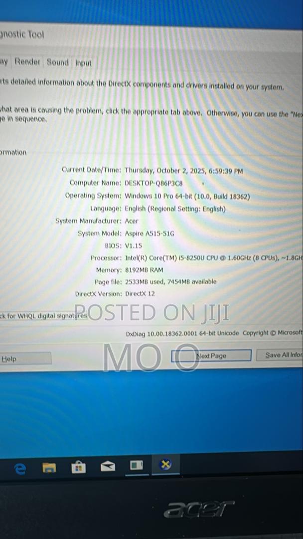 Laptop Acer Aspire A515 51G 8GB Intel Core i5 SSD 256GB · Photo 6