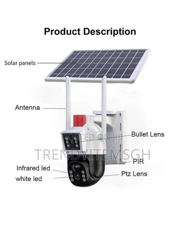 Wifi 4mp PTZ Solar Camera Pir Human Detection · Photo 2