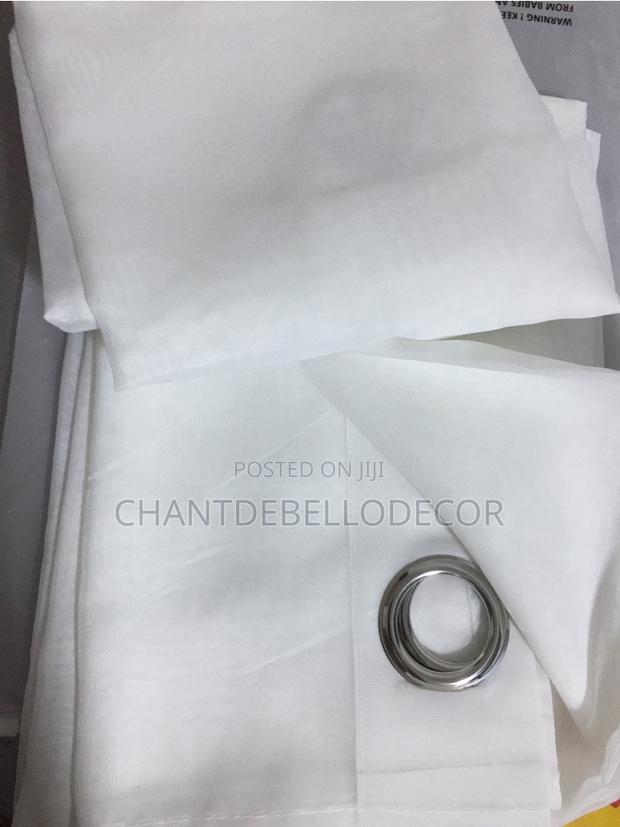 Plain White Transparent Voile Curtains 200ghc A Pair · Photo 2