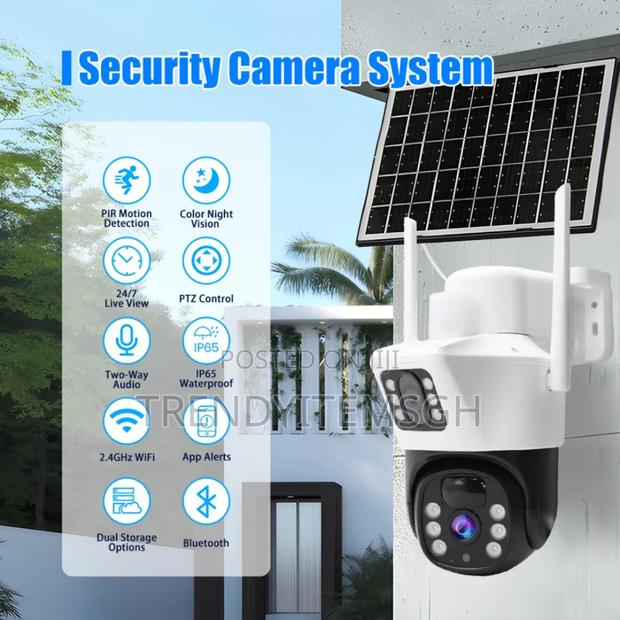 Wifi 4mp PTZ Solar Camera Pir Human Detection · Photo 1