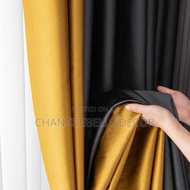 Embossed Total Blackout Curtains 380ghc A Pair For Each Color · Photo 4
