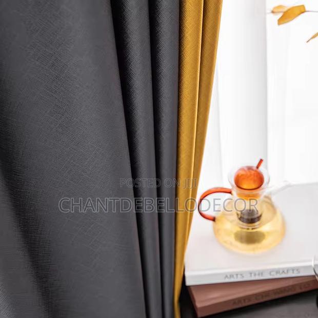 Embossed Total Blackout Curtains 380ghc A Pair For Each Color · Photo 3