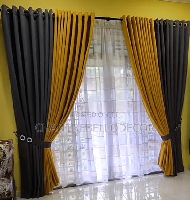 Embossed Total Blackout Curtains 380ghc A Pair For Each Color · Photo 1