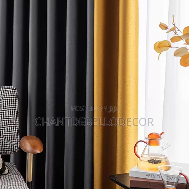 Embossed Total Blackout Curtains 380ghc A Pair For Each Color · Photo 2
