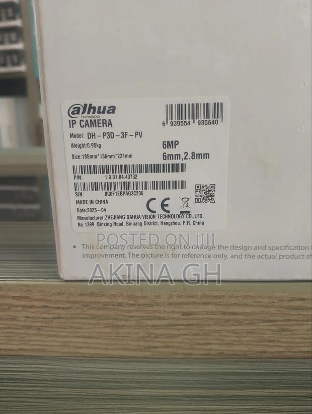 Dahua Picoo Dual D1 PTZ Wifi Camera 6mp Dh-P3d-3f-Pv · Photo 2