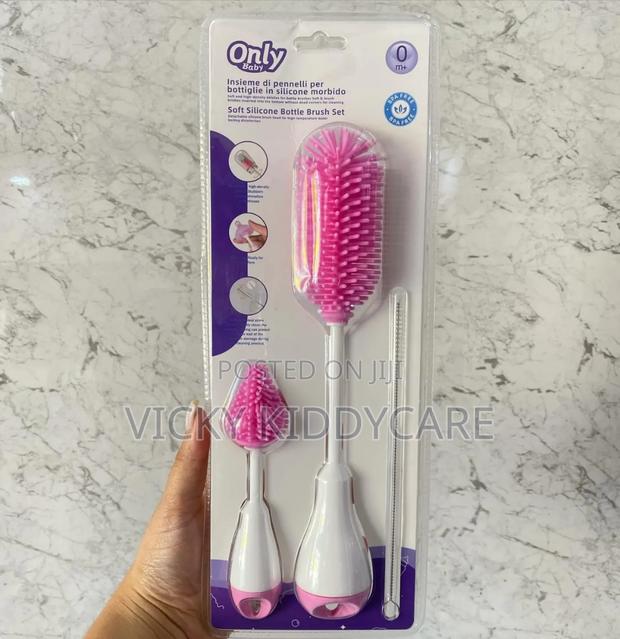 Only Baby Soft Silicone Bottle Brush Set · Photo 1