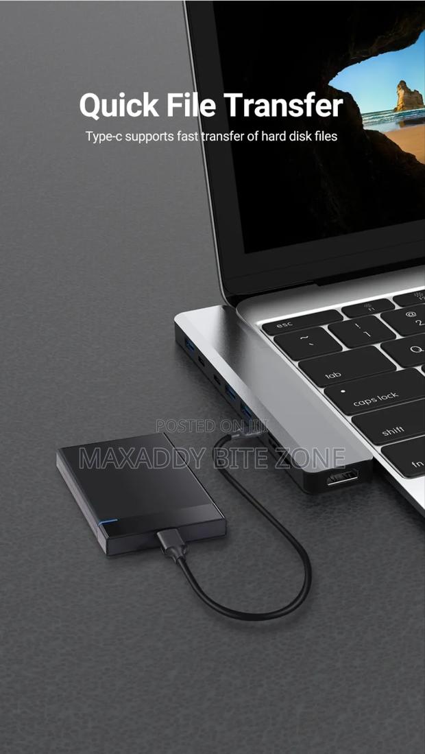 Usb-c Docking Station 10 In 1 Magnetic Hub With Dual
Monitor · Photo 2