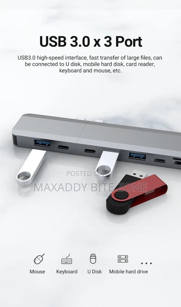 Usb-c Docking Station 10 In 1 Magnetic Hub With Dual
Monitor · Photo 3