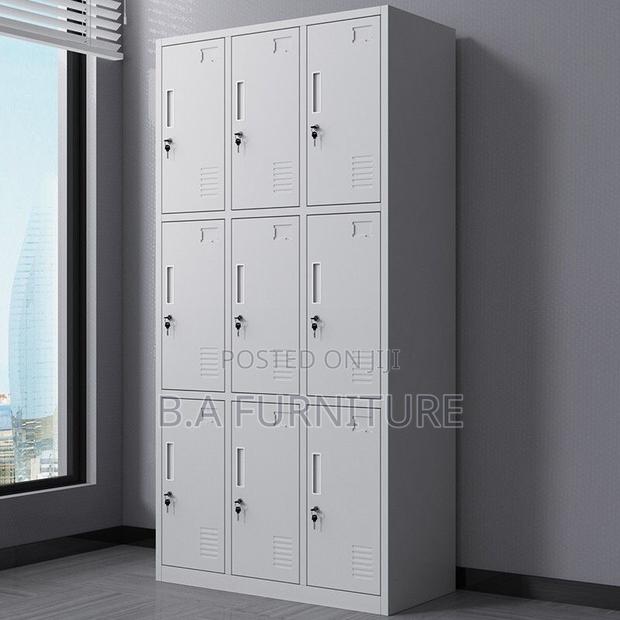 Metal Cabinet—-9 Doors · Photo 1
