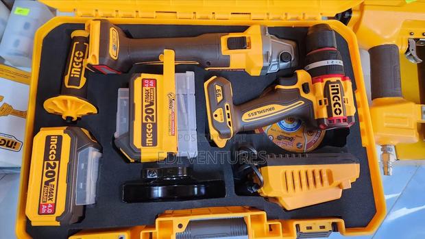Ingco Cordless 2 Pieces Combo Set (Angle Grinder Drill) · Photo 2