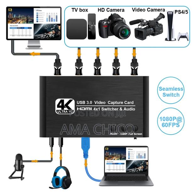 4 in 1 Hdmi Seamless Switcher Capture Card · Photo 1