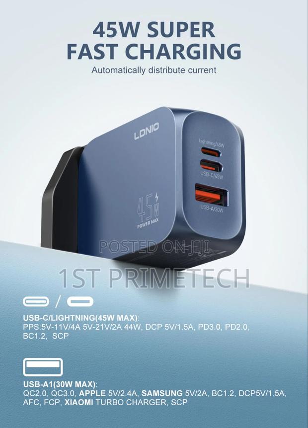 Ldnio 45w Usb C/a Super Fast Charger · Photo 4