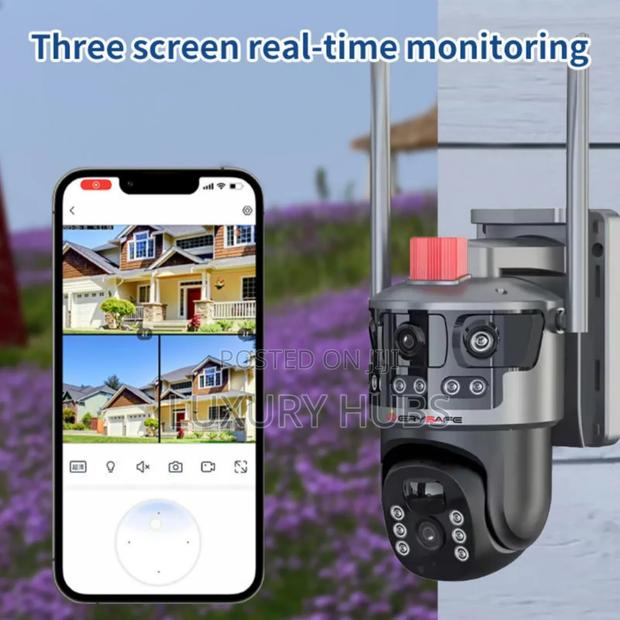 4lens 3 Screens 12mp Hd Outdoor Surveillance Wireless CCTV Camera · Photo 3