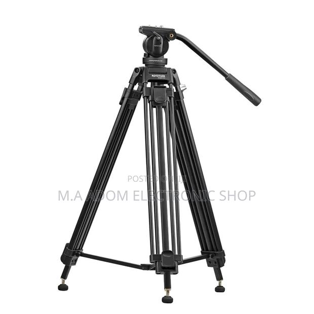 Promate Professional Aluminum Video Tripod With Mid-Level Spreader · Photo 1