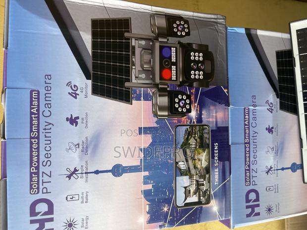 3 Lens 4g Solar Powered Smart Alarm Security PTZ CCTV Camera · Photo 4