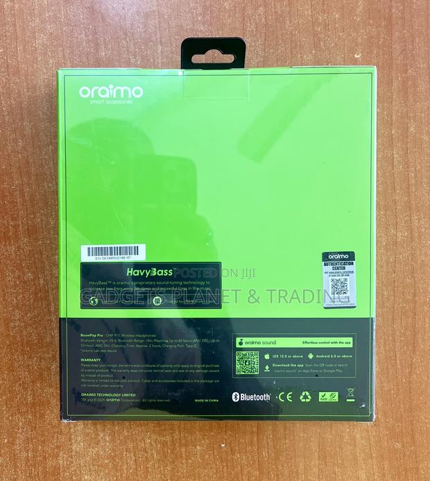Oraimo Boompop Pro Anc Over-Ear Deep Bass Headphones - Ohp-917 · Photo 3