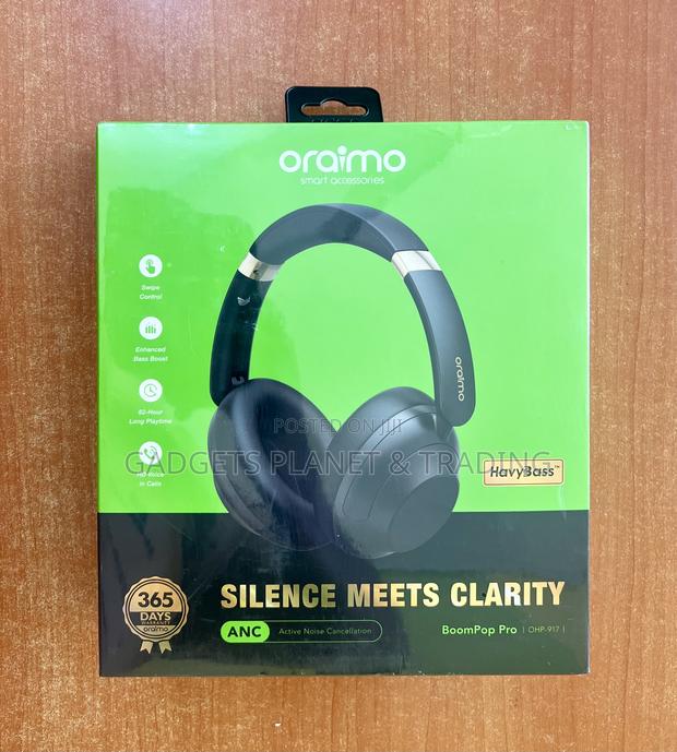 Oraimo Boompop Pro Anc Over-Ear Deep Bass Headphones - Ohp-917 · Photo 1