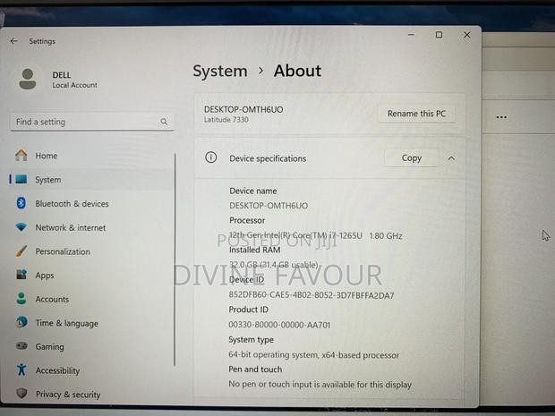Laptop Dell Latitude 7330 32GB Intel Core i7 SSD 512GB · Photo 4