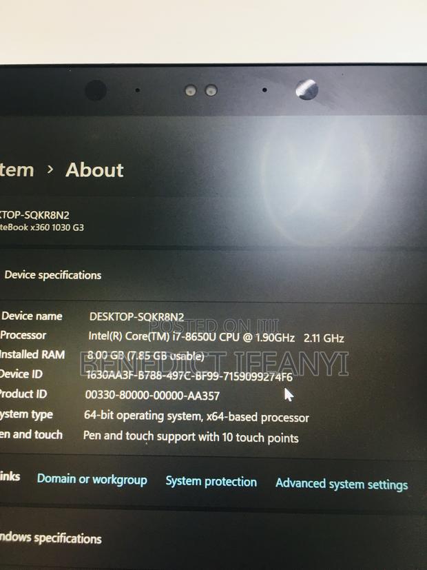 Laptop HP EliteBook X360 1030 G2 8GB Intel Core I7 SSD 256GB · Photo 6