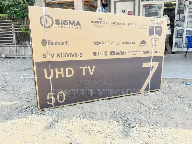 Brand New Slim Frameless Uhd Smart Sigma 50” Sig-Ku50v6-S · Photo 1