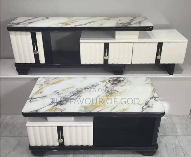 An Elegant Set of Tv Stand and Center Table · Photo 1