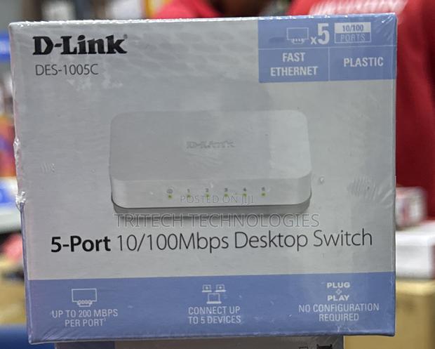 D-Link Des-1005a 5port Ethernet Switch Desktop (Plastic) · Photo 2