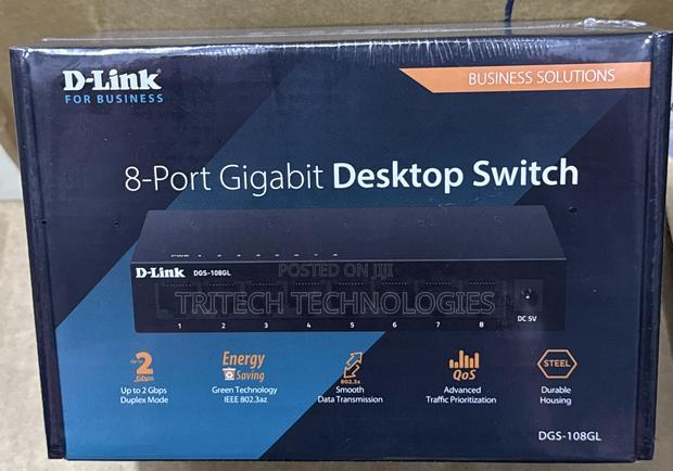 8-Port Gigabit Unmanaged Desktop Switch DGS-108gl · Photo 1