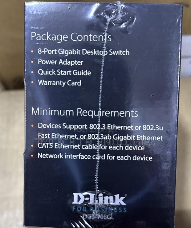 8-Port Gigabit Unmanaged Desktop Switch DGS-108gl · Photo 3