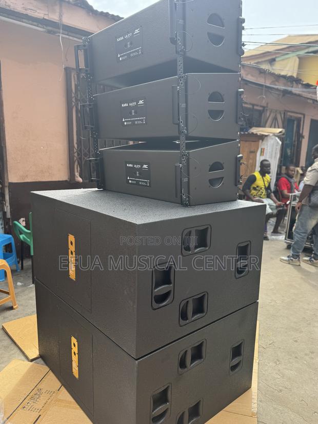 Full Set of RCF Bass Speakers and Jac Line Arrey 12-Inches and Rack · Photo 1