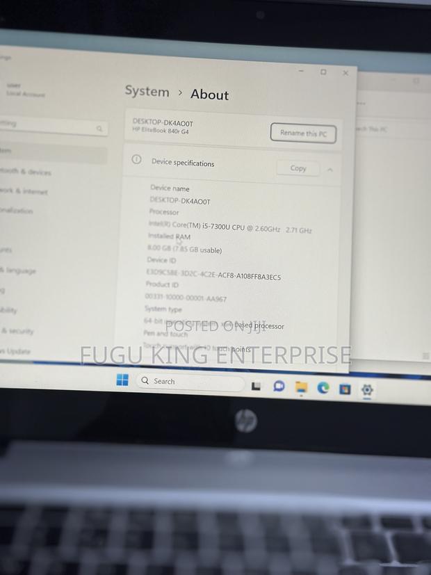 Laptop HP EliteBook 840 G4 8GB Intel Core I5 SSD 256GB · Photo 6