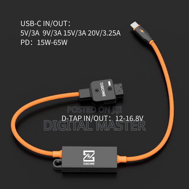 Zgcine D-tap To Usb-c Pd 2-way V-mount Charger Power Delivery Cable · Photo 6